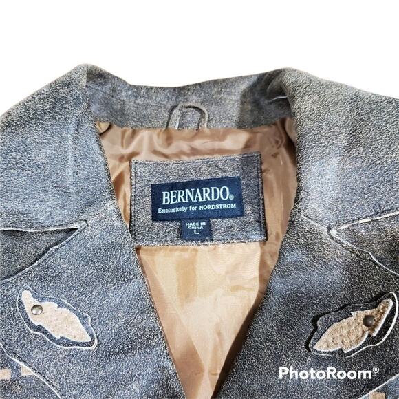 Bernardo  | Brown Western Styled Leather Jacket | Large - Picture 3 of 7